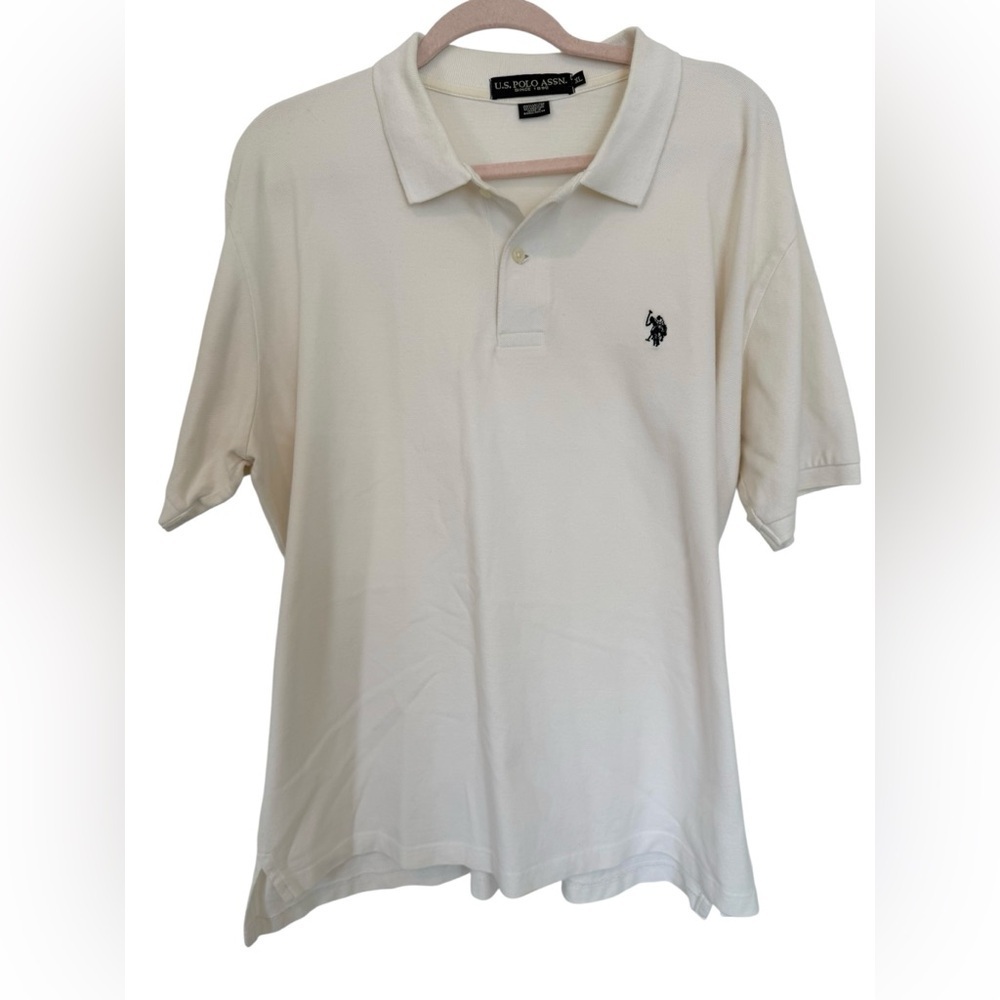 Ralph Lauren Polo Club Mens White Polo Size X-Large 100% Cotton - Picture 3 of 7